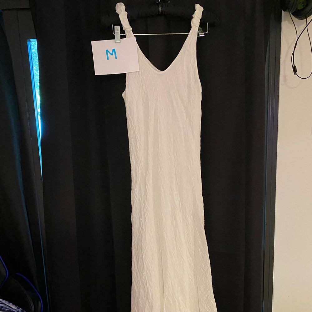 White linen Maxi